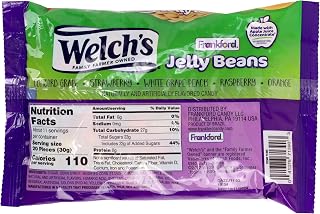 Welch's Fruit Flavored Jelly Beans 2 Pack - Juicy Concord Grape, Strawberry, Peach & More - 24oz Chewy Candy by Frankford