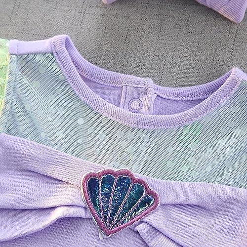 Miniatura 22 de Dressy Daisy Mameluco de princesa para disfraz de Halloween, cumpleaños, traje con diadema para bebé niña