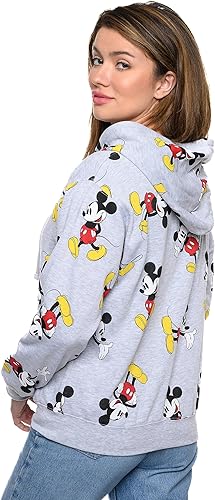 Miniatura 2 de Disney Sudadera con capucha y cremallera para mujer con estampado de Mickey Mouse