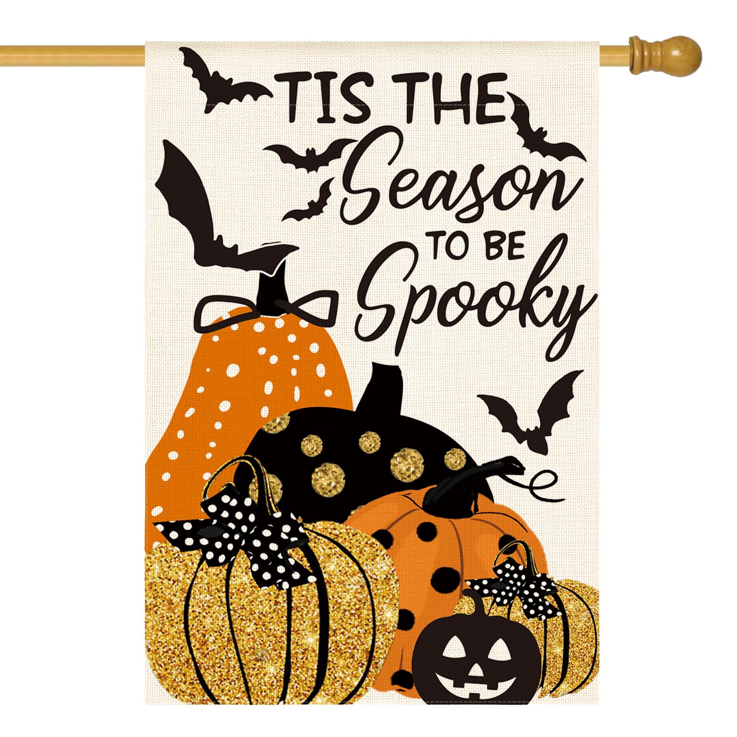 Drapeau Halloween grand format pour habiller votre jardin et accueillir vos invités