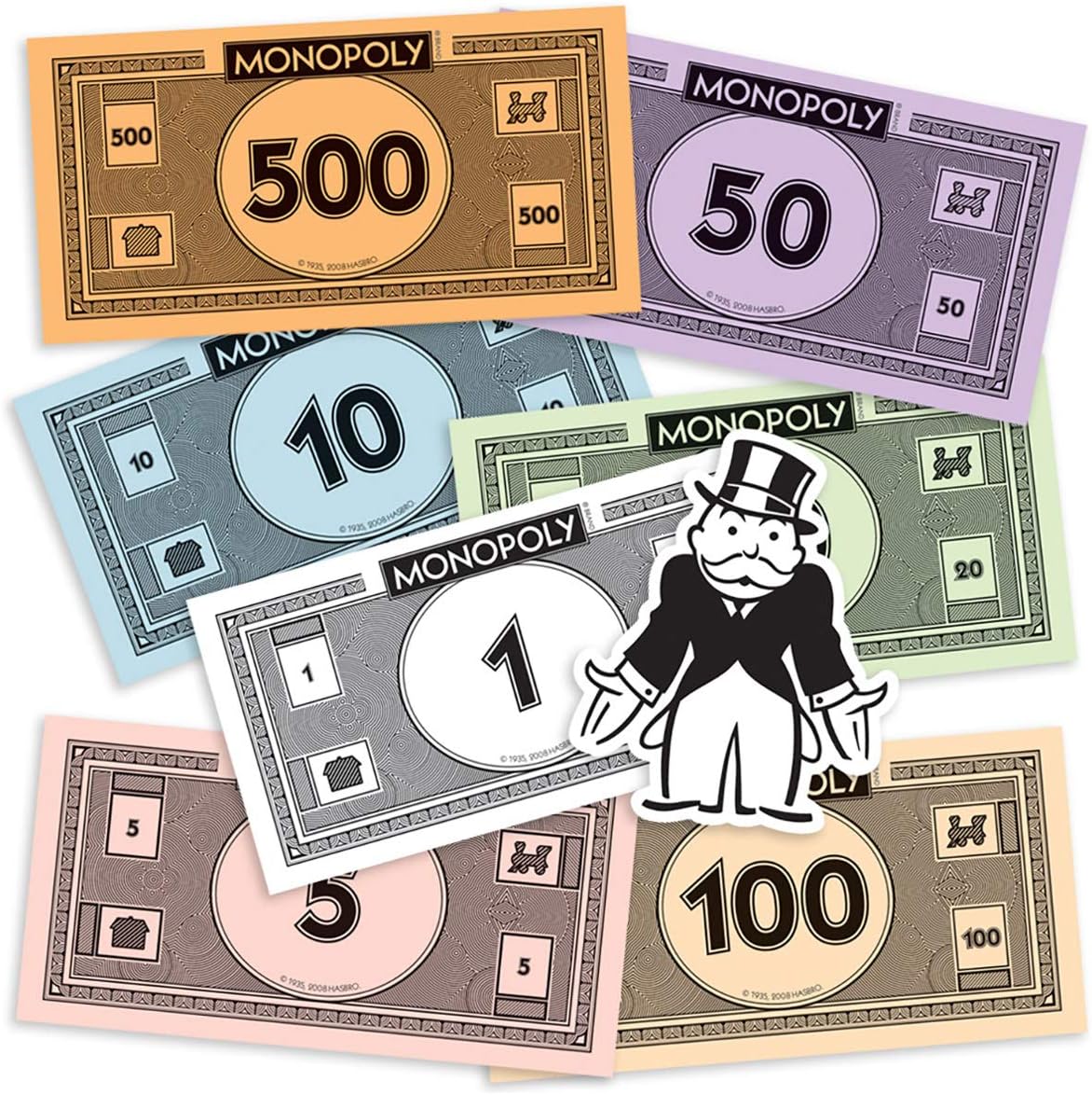amazon com popfunk monopoly board game money collectible stickers toys games