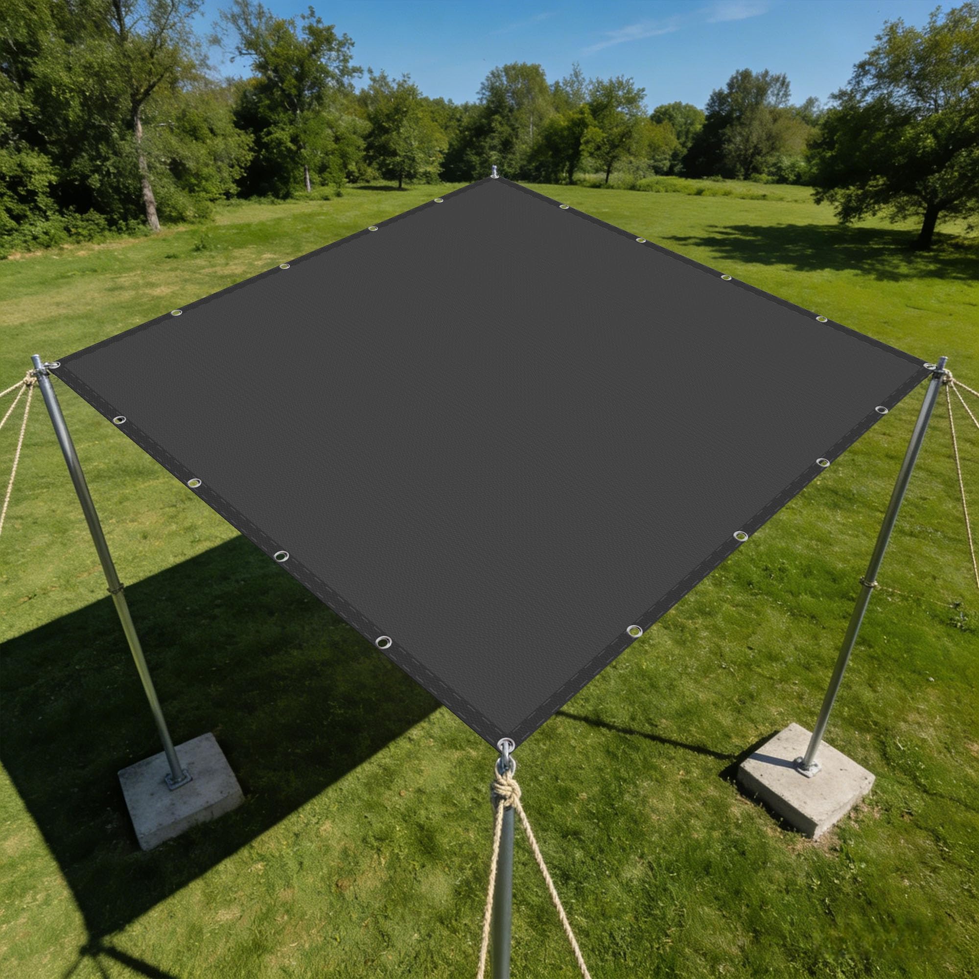 Voile d'ombrage contre le vent et la pluie fine 1.8x9 m
