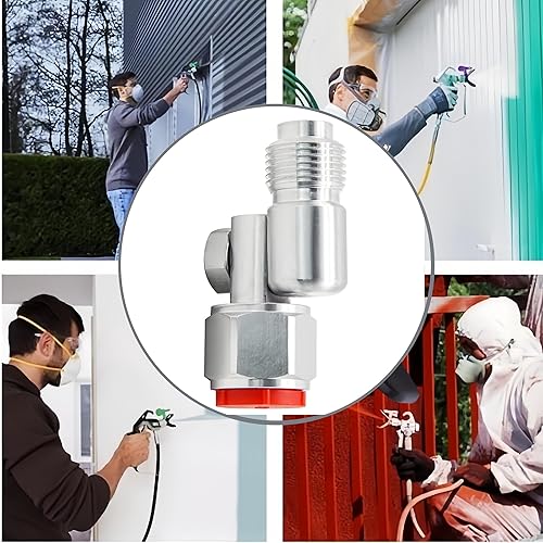 Miniatura 5 de 2 unids 235486 78 pulgadas rosca junta giratoria se adapta a pistola pulverizadora de pintura sin aire