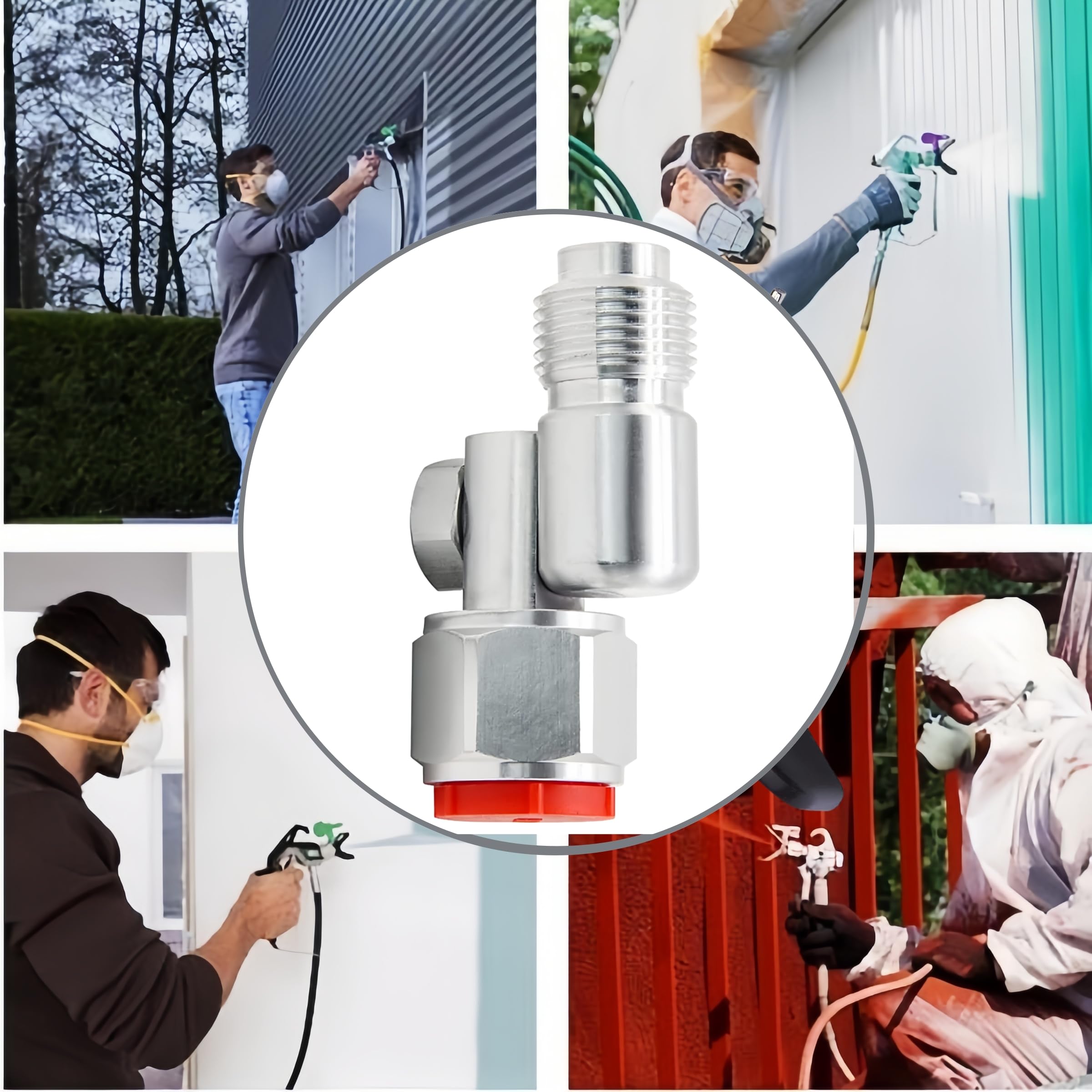 Amazon | 2個 235486 7/8インチ スレッドスイベルジョイント エアレス