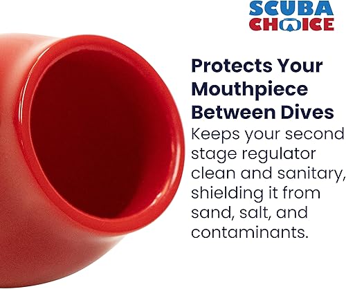 Miniatura 5 de Buceo Buceo Skum-Ball Regulador Boquilla Cubierta con Clip