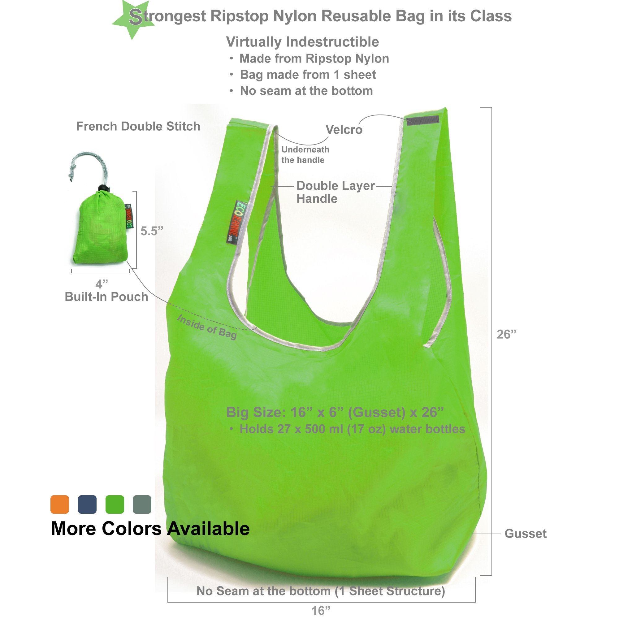 always ripstop reusable bag エコバッグ Amazon.co.jp
