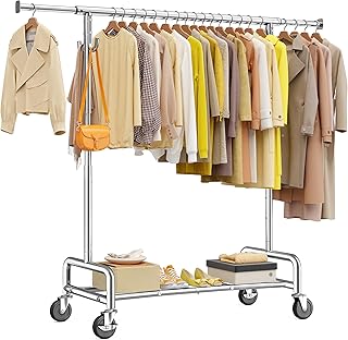 Raybee Heavy Duty Clothes Rack 75" Extra Wide, 450 LBS Clothing Rack with 4