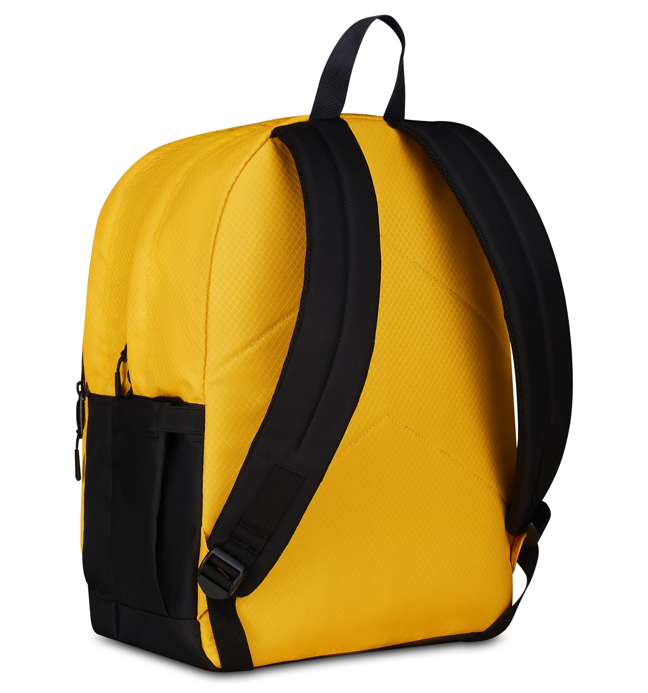 Invicta Jelek UP Led Zaino Scuola Superiori Ragazzo Ragazza, Tinta Unita, Grande, Scomparto PC, Tasca Borraccia, giallo