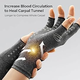 FREETOO Arthritis Gloves for Women for Pain, Strengthen Compression Gloves
