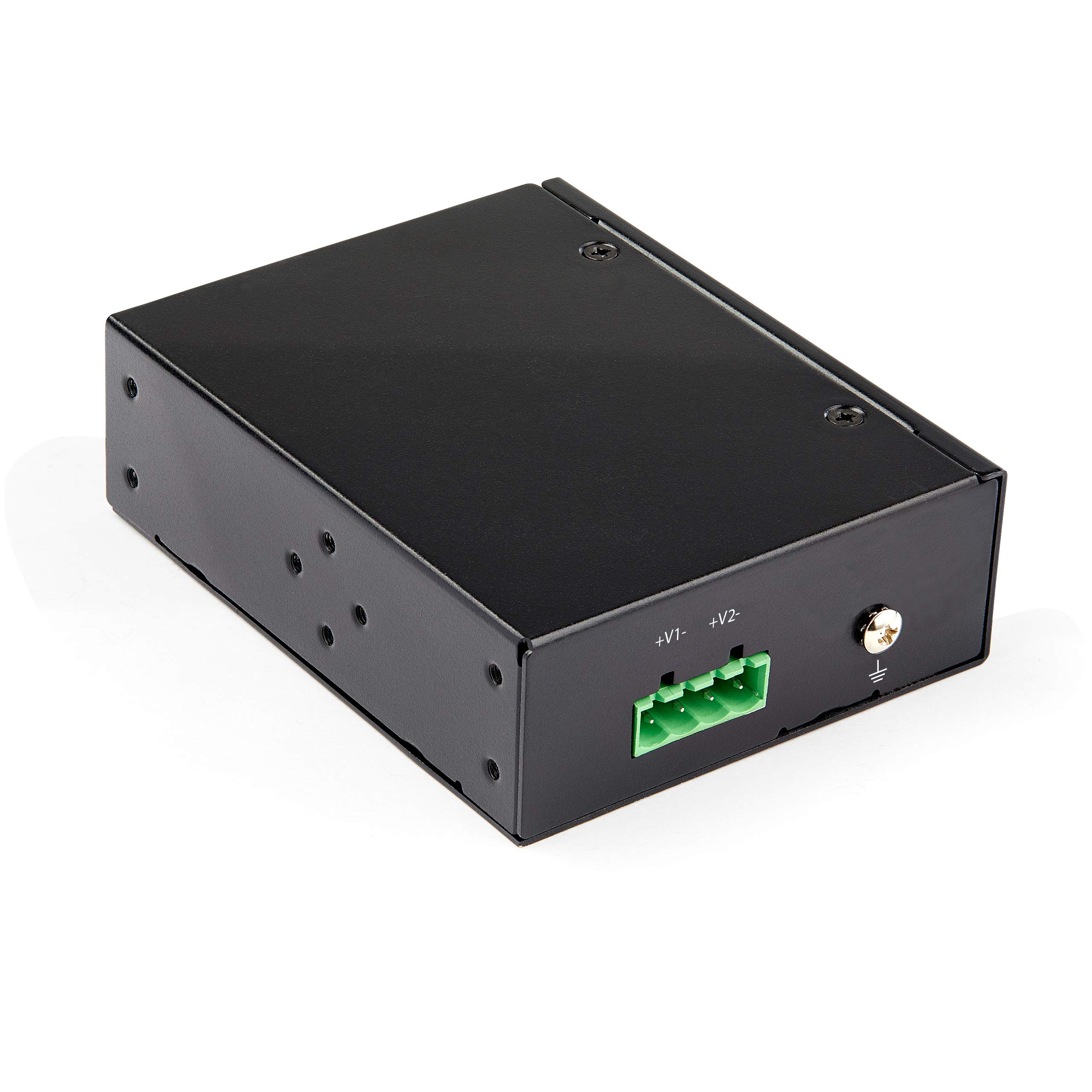 StarTech Splitter PoE Gigabit Industriel, -40C a +75C (POESLT1G48V) | Répartiteur Power over Ethernet, PoE++ 90W, 802.3bt, RJ45 vers CC, Bornier 12-48V, Montage rail DIN
