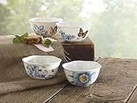 Vista 7 de Lenox 833415 Butterfly Meadow Blue - Juego de cuencos para postre (4 piezas)