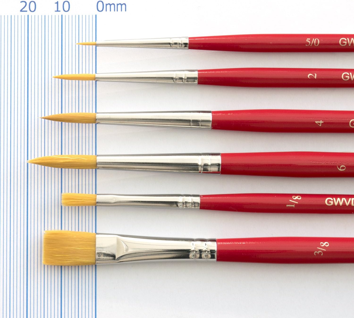 Set six-pack Van Gogh watercolor design Yohitsu visual brush