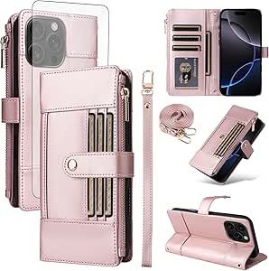 Asuwish Phone Case For IPhone 16 6.1 Inch Wallet Magnetic Detachable