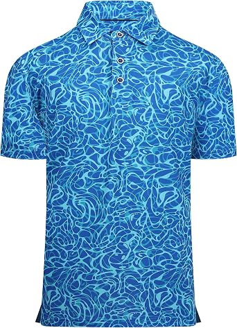 Alex Vando Boys Golf Polo Shirt Performance Short Sleeve Quick Dry