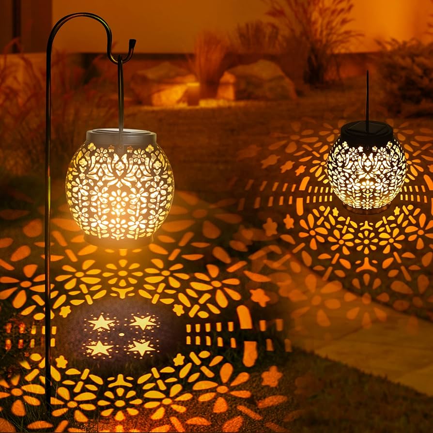 Amazon.com: Brizled Solar Lantern Lights, 2 Pack Outdoor LED