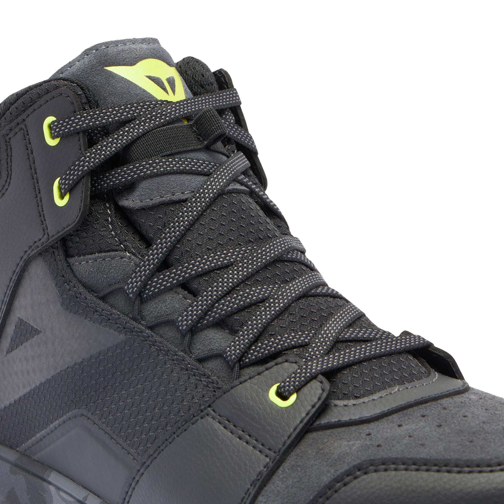 Dainese - Suburb D-WP Shoes, Zapatos Impermeables para Moto, Hombre, Negro/Camuflaje/Amarillo Ácido, 43