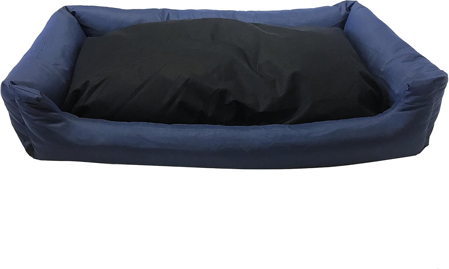 Polyester Filling Stuffed Dog Bed Pillow with Luxurious Comfortable Tough Oxford Anti-Slip Fabric Waterproof Cover and Inner Cover for Small to Large Dogs (54x37 Inches, Blue)