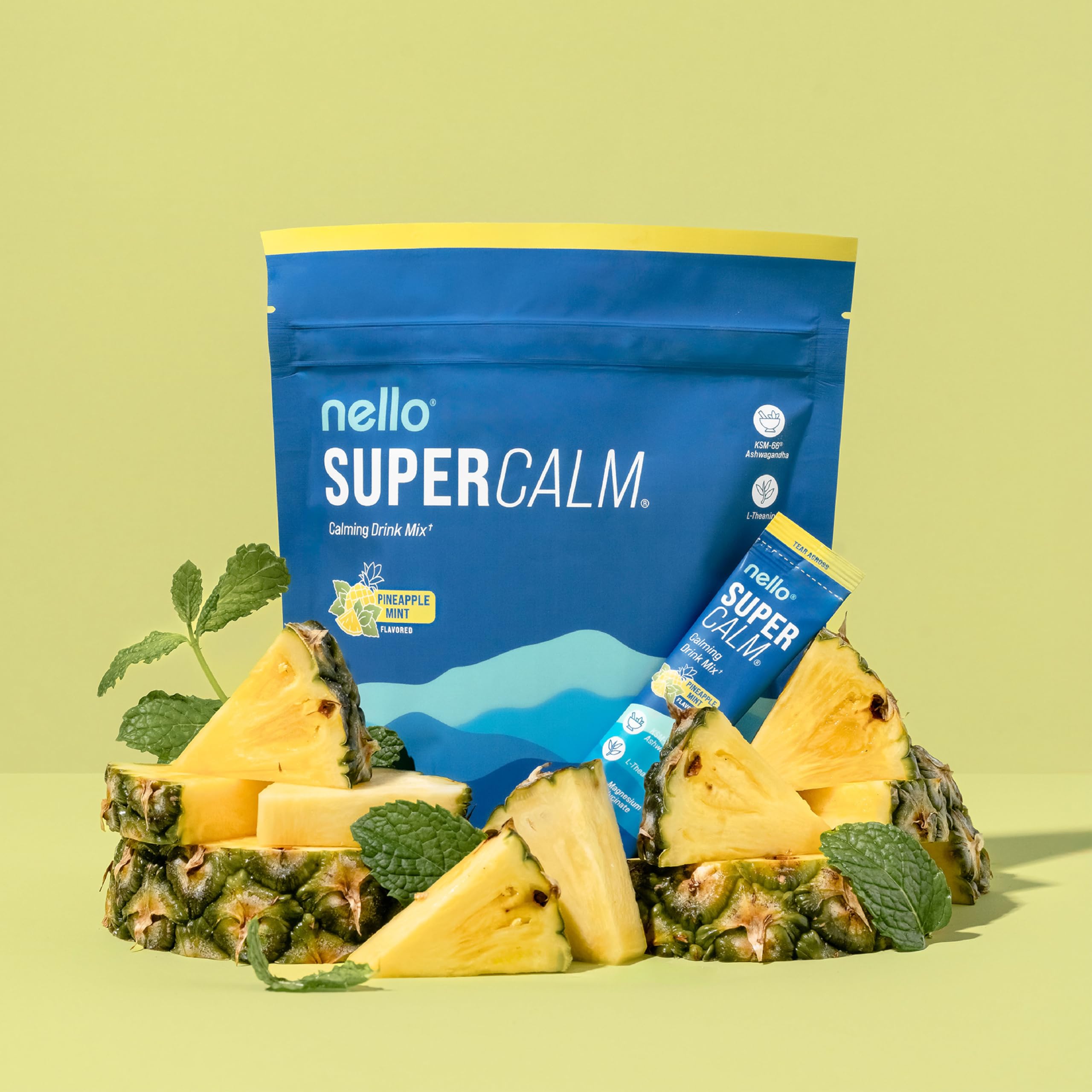 Amazon.com: Nello Supercalm Powdered Drink Mix, Cortisol Reducer