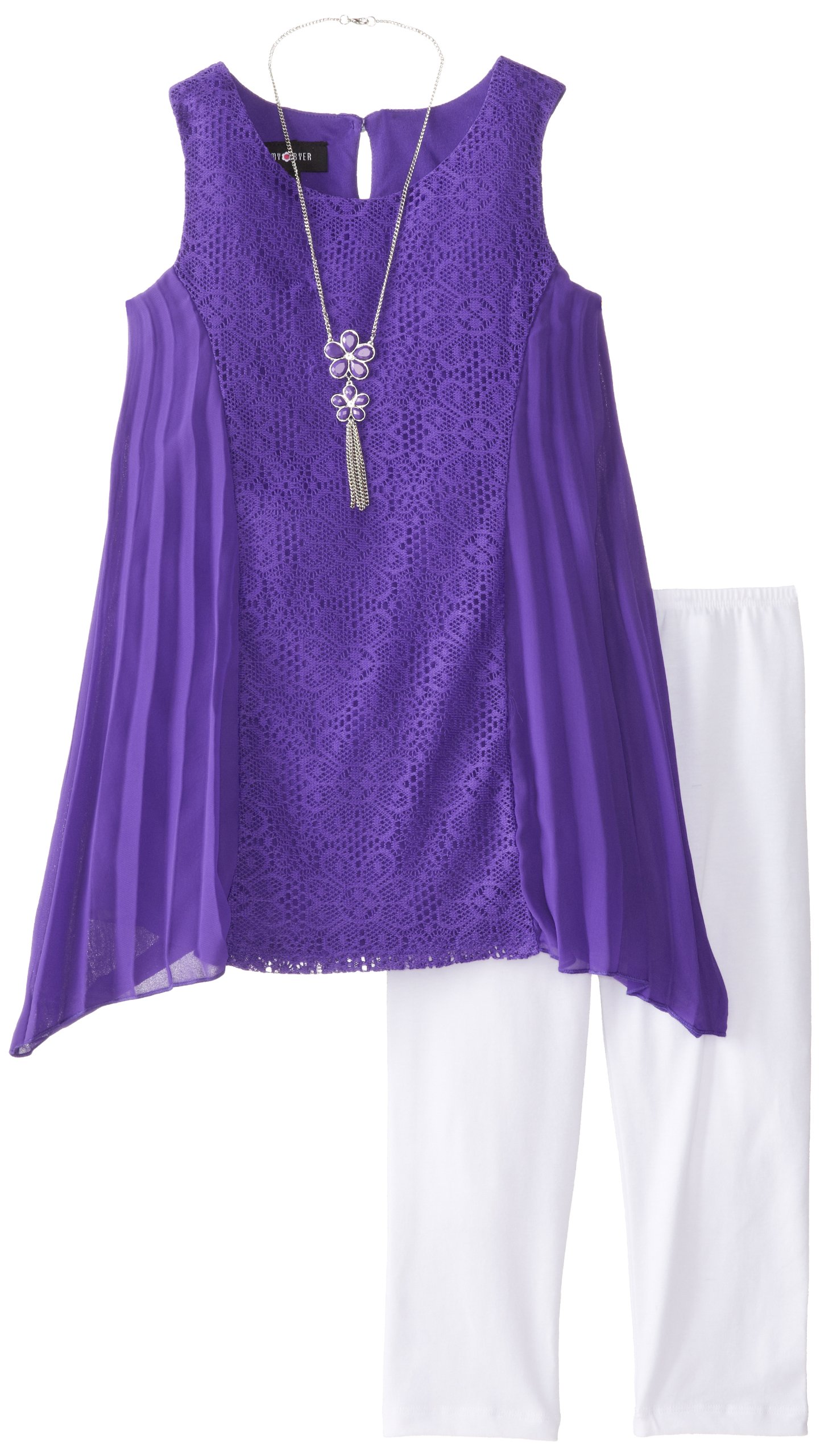 Amy Byer Big Girls' Tunic and Capri 2-Piece Clothing Set