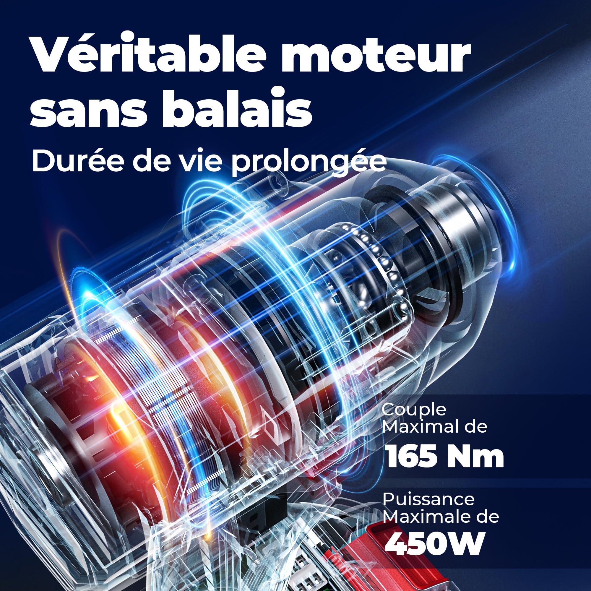 Dong Cheng Visseuse à Chocs sans Fil Brushless 20V, 165Nm, Démarrage Progressif & Mode Autoforeur, 3 Vitesses, 2x 2.0 Ah Batterie + Chargeur, LED, Set d'Embouts + Douilles, pour Bois, Métal, Bricolage