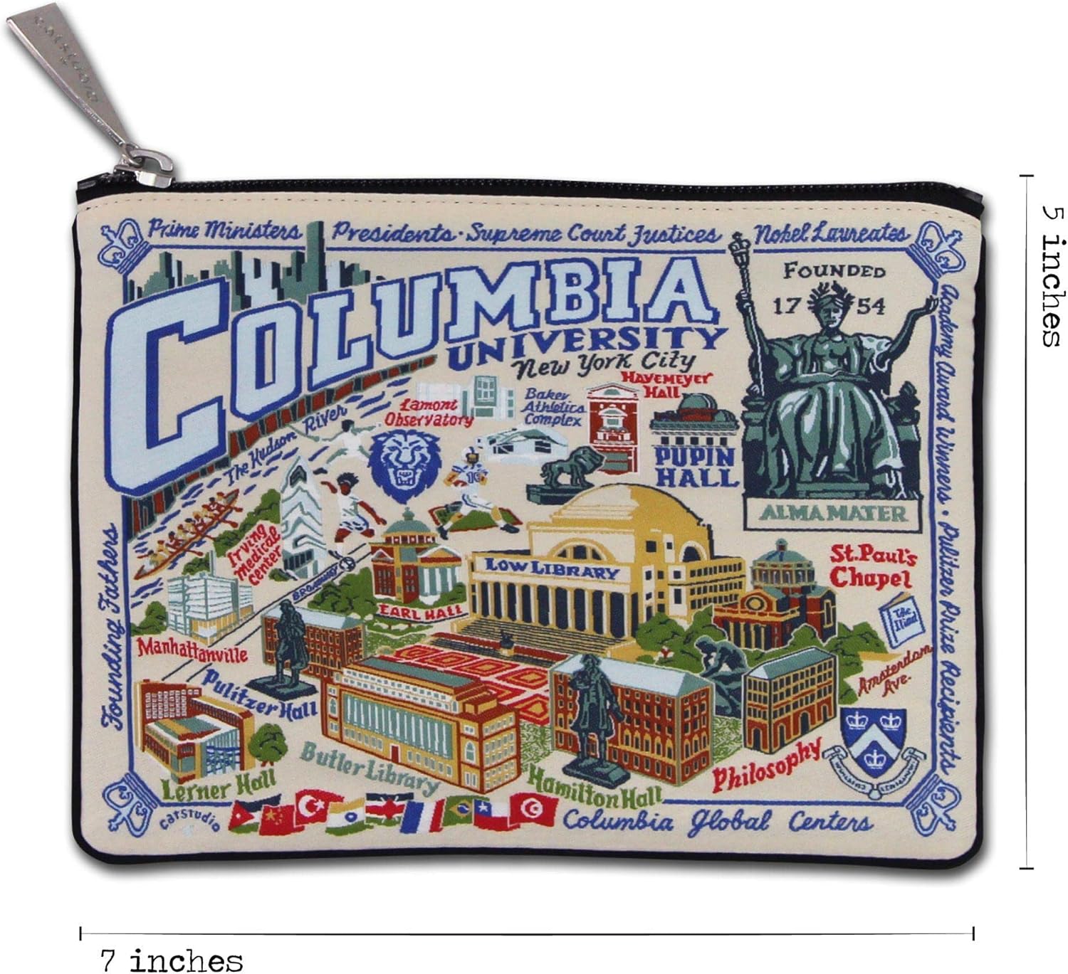 Catstudio Collegiate Zipper Pouch, Columbia University Travel Toiletry Bag, Ideal Gift for Alumni, Makeup Bag, or Travel Purse - Image 5