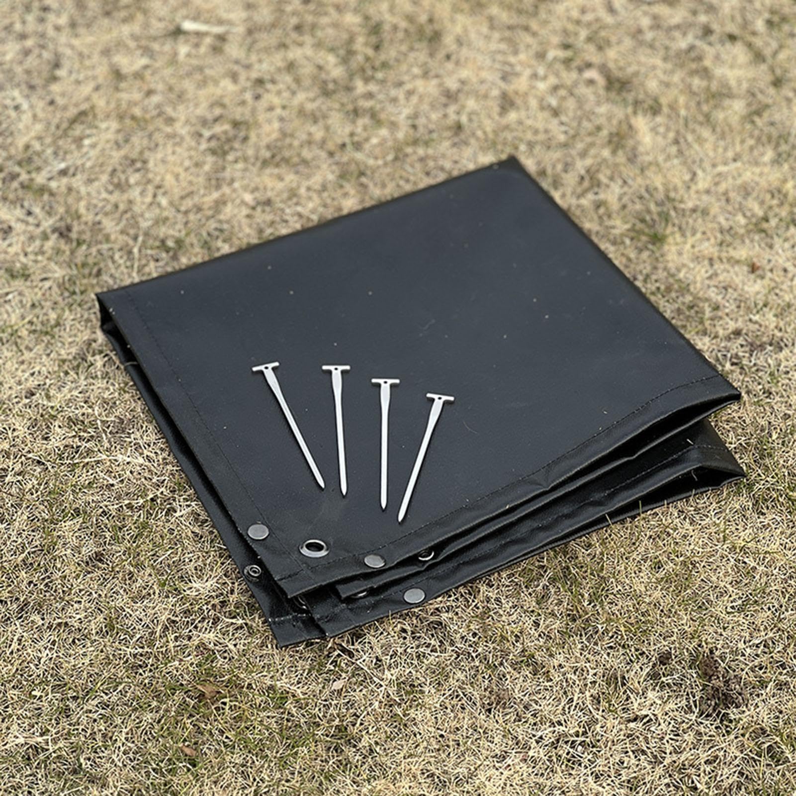 Fire Pit Mat, Fireproof Grill Mat, Camping Fire Pit Pad, Outdoor Stove Mat, Fire Pit Protection Mat, Silicone Grill Mat, Patio Fire Pit Mat, Tapis de grille, tapis de feu Foldable
