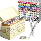 OROS 90 Color Alcohol Markers, Brush and Chisel Tip, suitable for Painting, Coloring Drawing, Sketching, Illustrations Alcohol Based Markers, Artist Pens