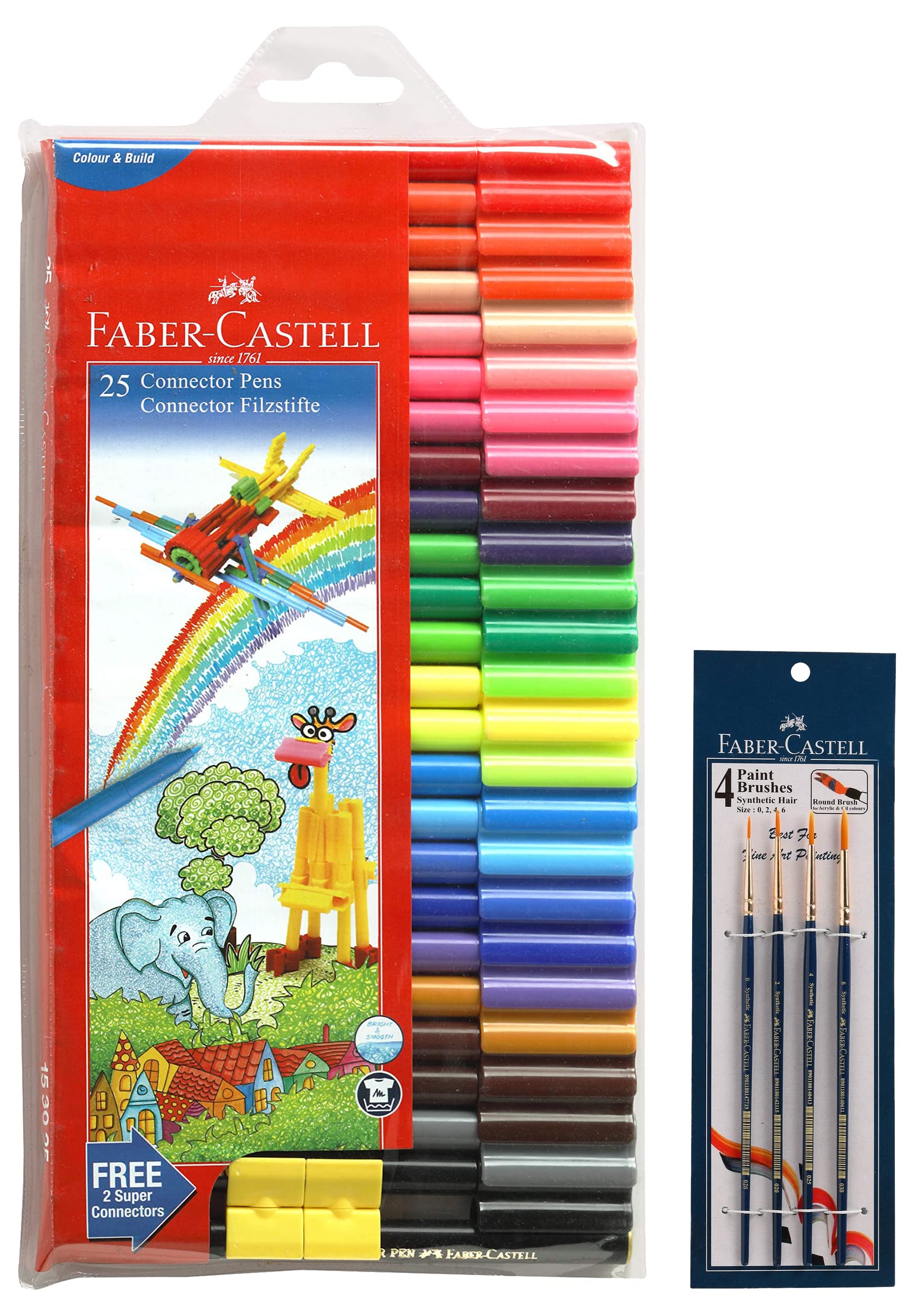See full amazon price history chart for Faber-Castell Wood Connector Pen Set-Pack Of 25 (Assorted) Paint Brush Set-Round, Pack Of 4 (Navy Blue) Faber-Castell Wood Connector Pen Set-Pack Of 25 (Assorted) Paint Brush Set-Round, Pack Of 4 (Navy Blue) (B0BPWZ6XHX) Amazon Price History, Amazon Price Tracker