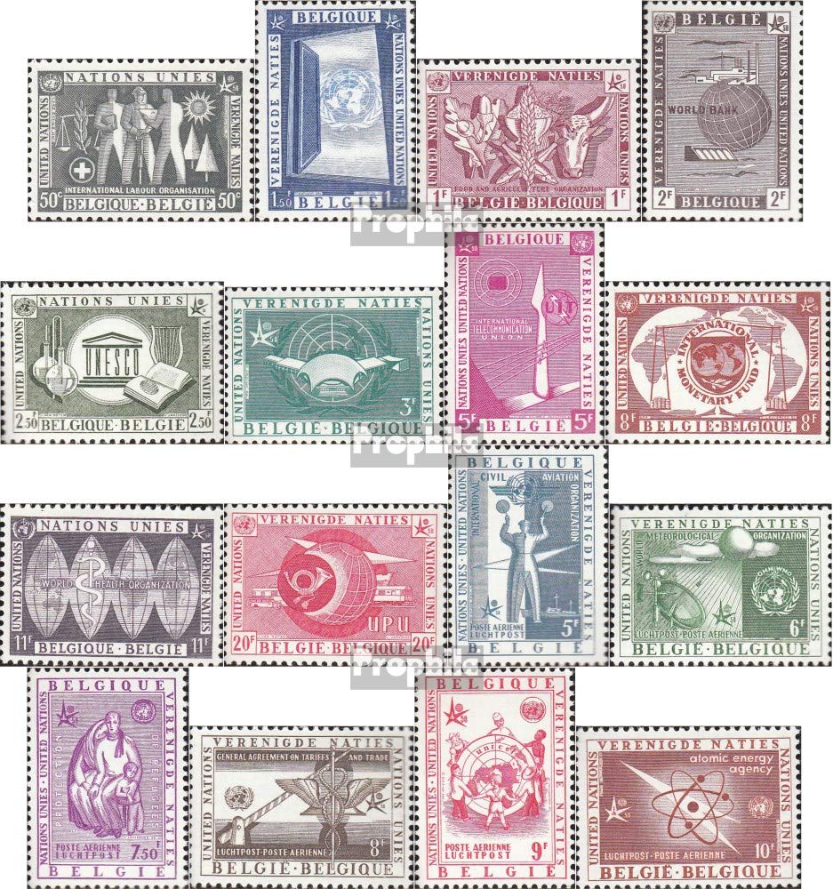 Timbres Belgique 1100-1115 MNH 1958 Exposition Universelle par Prophila Collection