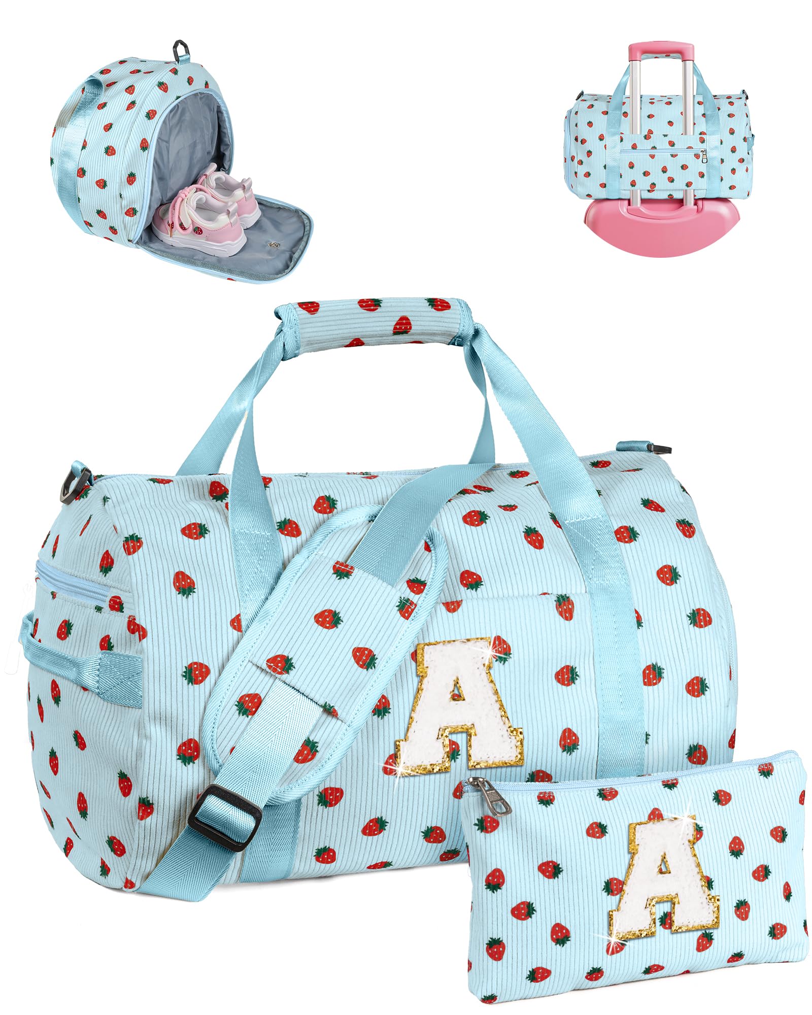 Vogewood Teen Girl Gift Trendy Stuff, Girls Gym Bag, Birthday Gift for Girl, Blue, M, A