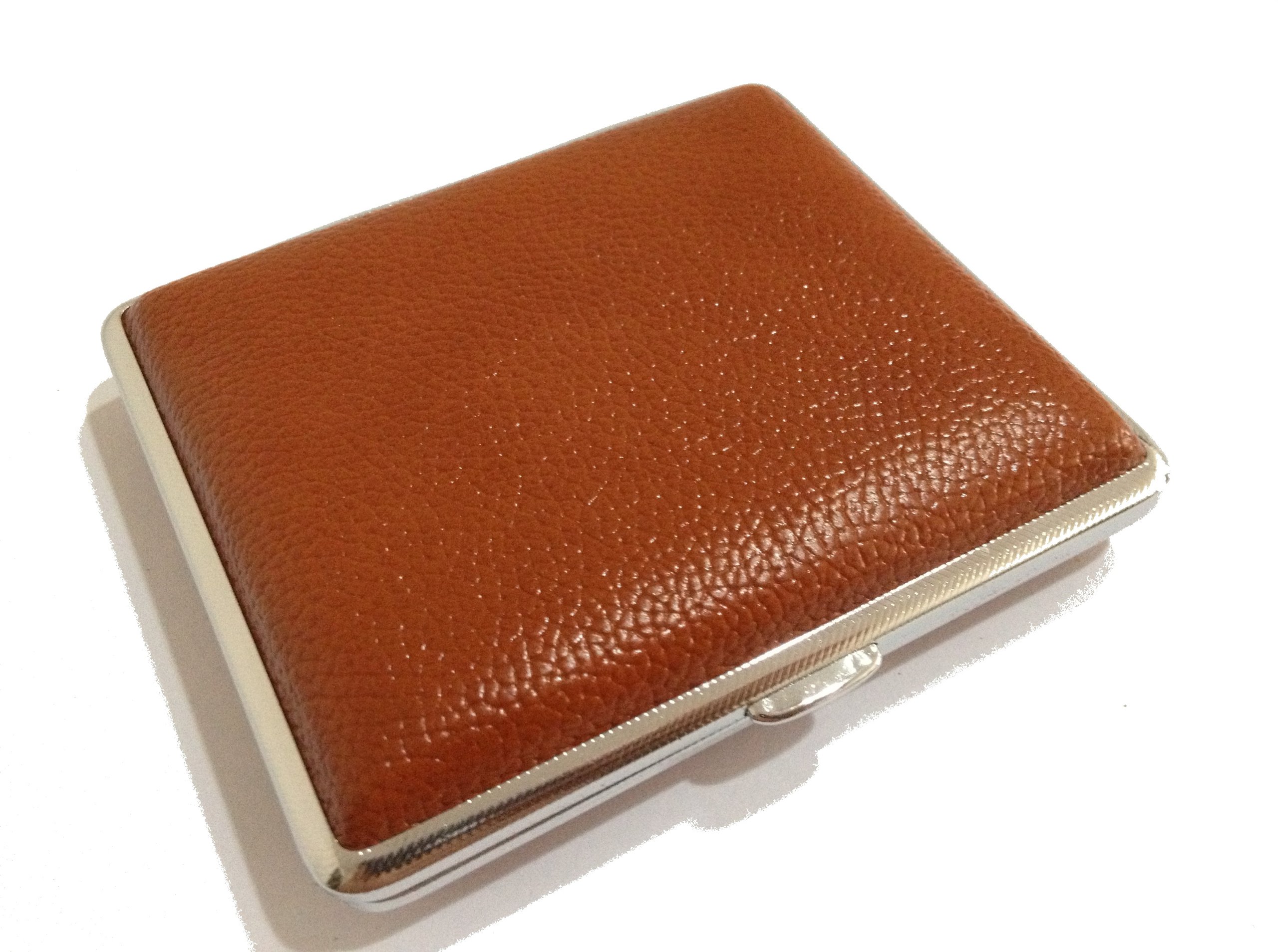 Amazon.co.jp: 茶色レザー 牛皮 シガーケース シガレットケース