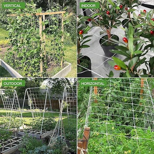 Miniatura 6 de Red de enrejado CANAGROW para plantas de jardín de alta resistencia para escalar,