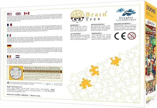 Miniatura 6 de Brain Tree - Rompecabezas de 1000 piezas de juguetes de Navidad para adultos rompecabezas con 4 bandejas de clasificación de rompecabezas cada pieza