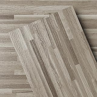 GreenFullHouse Floor Tiles Peel and Stick Waterproof,36-Pack 54 Sq.Ft Vinyl Flooring Planks, Dusty Grey, Rigid Surface Hard Core Easy DIY Self-Adhesive Flooring