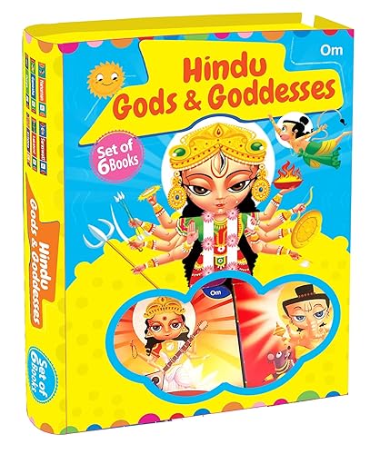 Board Book: Hindu Gods &amp; Goddesses Boxset - Set of 6 Books - Indian Mythology story books for Kids - Durga, Lakshmi, Saraswati, Ganesha, Hanuman and Krishna - Age for 3 to 5 years old