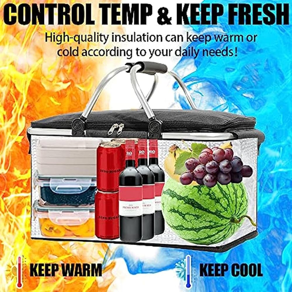ピクニックバッグ 楽天市場】クーラーバスケット 30L 大容量 クーラーバッグ