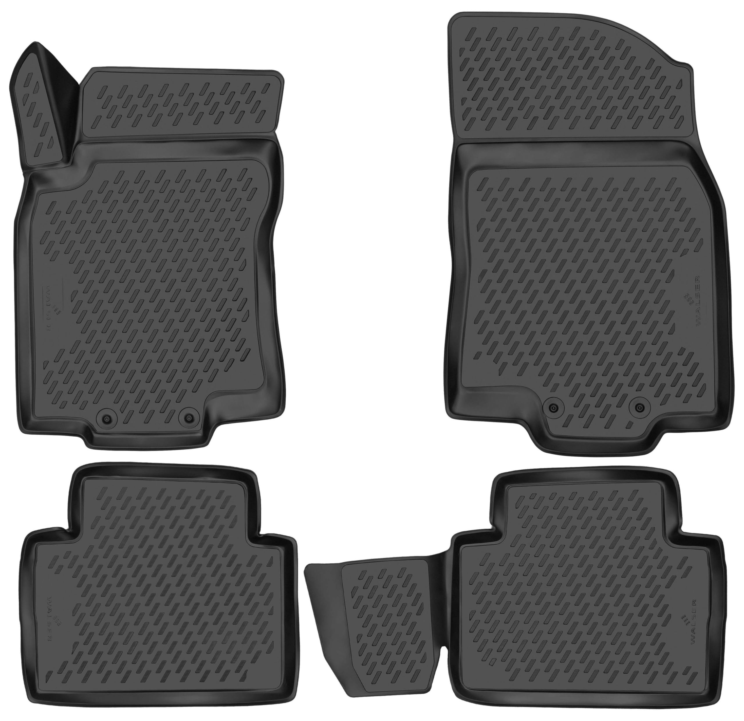 Walser Tappetini in Gomma per Auto XTR su Misura Compatibile con Nissan X-Trail (T32) 10/2013-Oggi