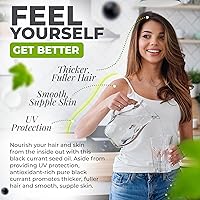 Vista 6 de Aceite de semilla de grosella negra Aceite de semilla de grosella negra puro prensado en frío para eccema, aceite sin hexano para sistema