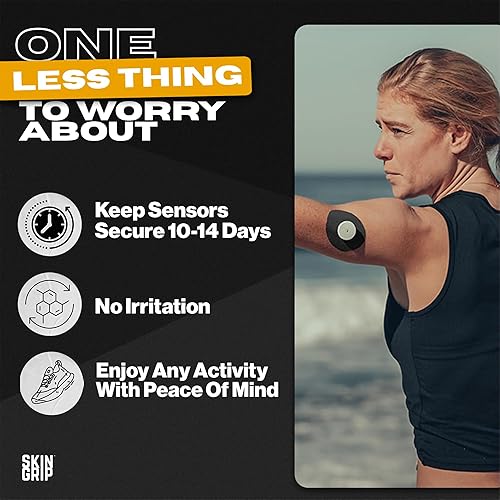 Vista 20 de Skin Grip Freestyle Libre 2 & Lingo Sensors Cover - Compatible con juegos de infusión, cinta adhesiva impermeable, cubiertas con corte
