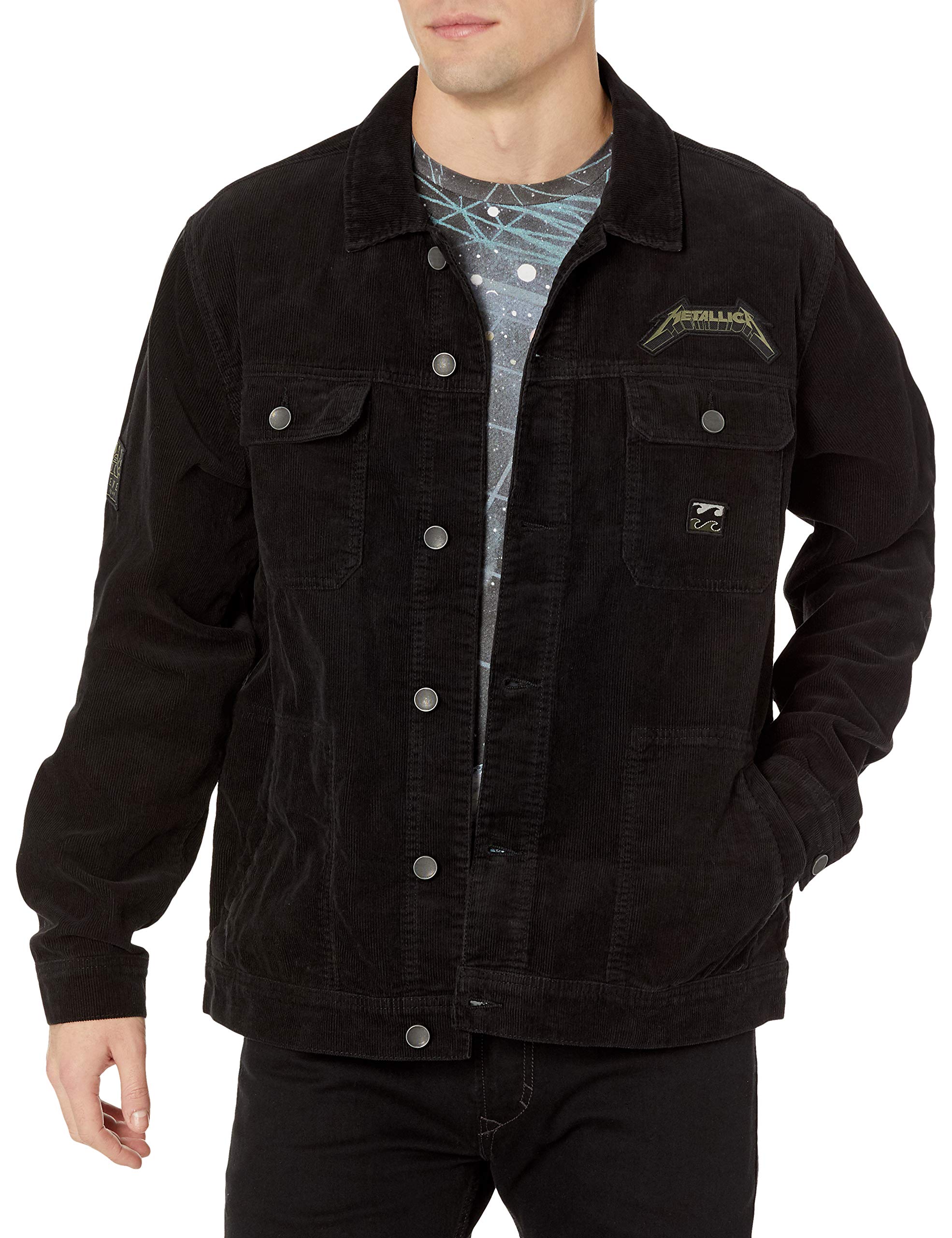 Billabong Men's Zenith Long Sleeve Crew Shirt, Black Heather, Medium