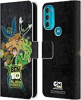 Vista 8 de Head Case Designs Funda con licencia oficial de Ben 10: Alien Force Ben's Jacket Graphics Funda de piel tipo cartera compatible con Motorola Moto