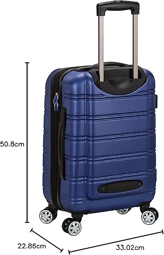 Miniatura 82 de Rockland - Maleta de viaje Melbourne, rígida y expandible, con ruedas giratorias, Azul