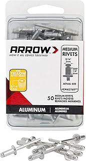 Arrow Fastener RMA3/16IP Medium Aluminum 3/16-Inch Rivets, 50-Pack