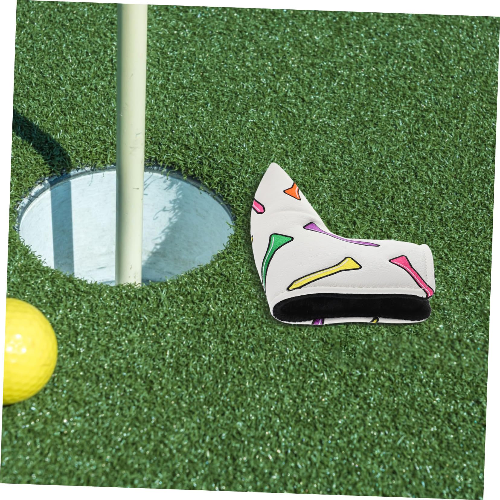 SUPVOX Funda para Putter de Golf con Bordado de tee Forro de Felpa Protección para Madera y Driver Accesorios Portátiles para Golfistas Hombres y Mujeres