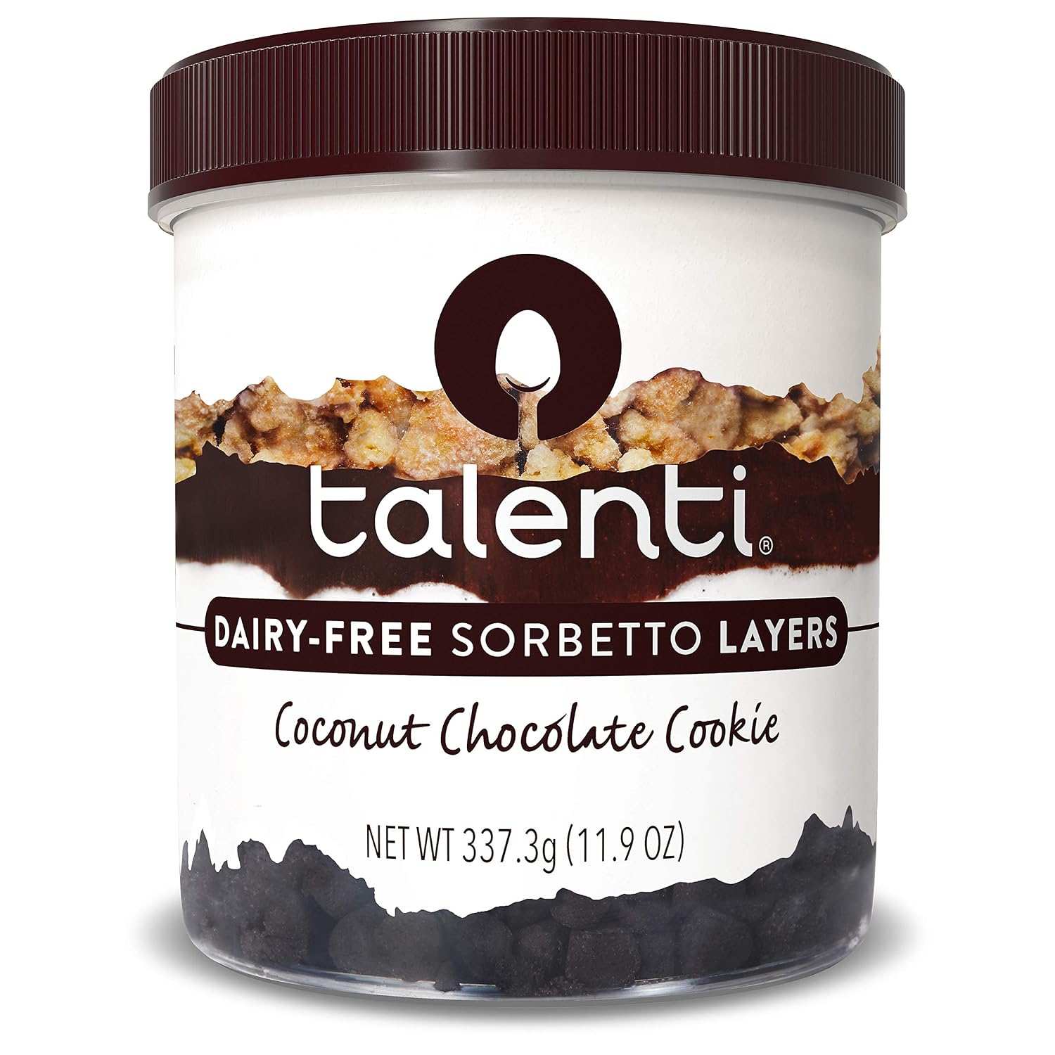 Talenti Dairy-Free Sorbetto Layers Coconut Chocolate Cookie 337.3g