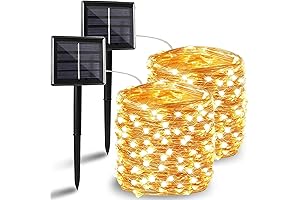 144FT 400 LED Solar Fairy Lights