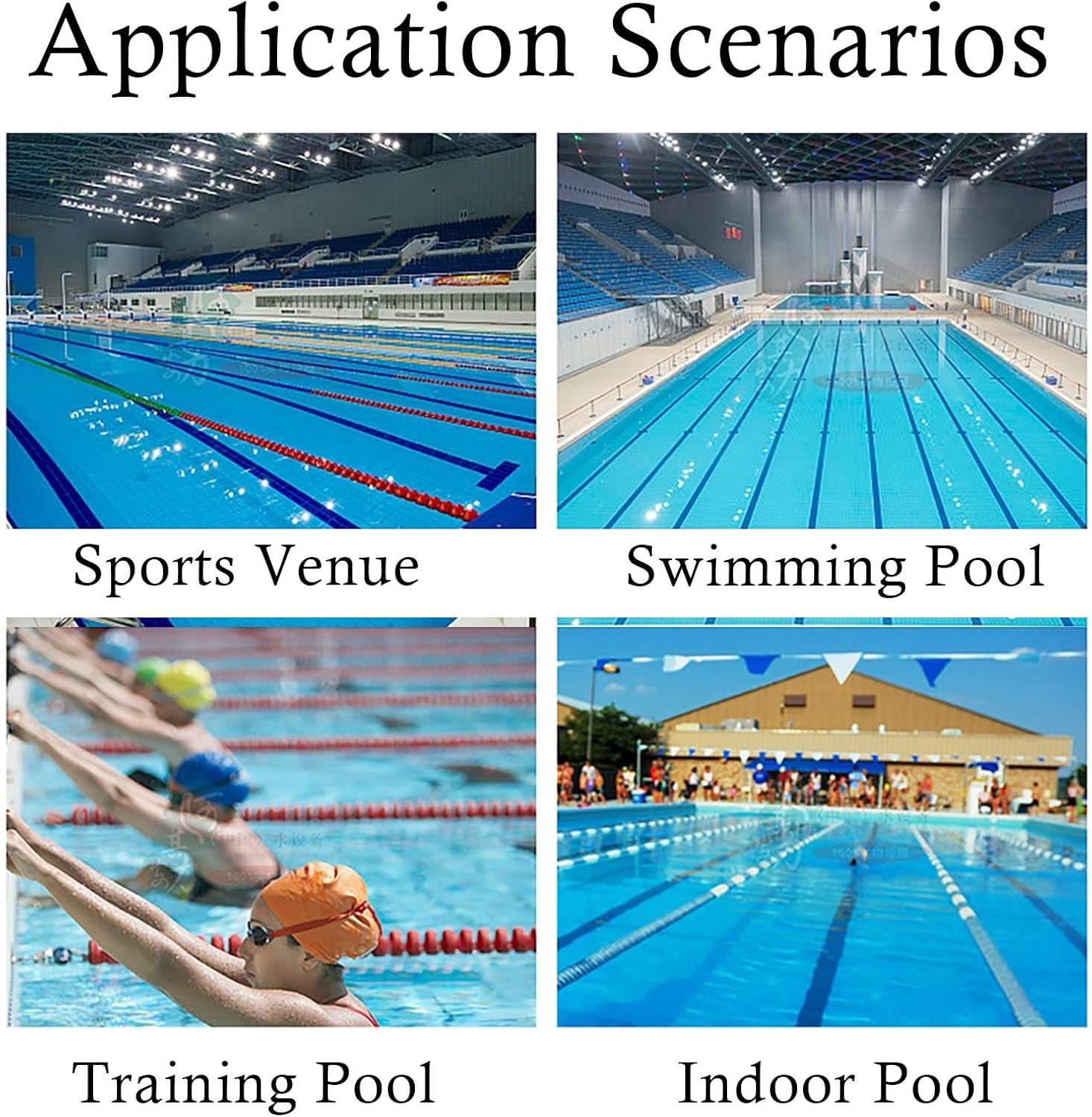 Adjustable Pool Floating Divider Line - Buoys for Lane Delineation, Pond Safety Rope Floats for Hazardous Areas, Durable Floating Barrier