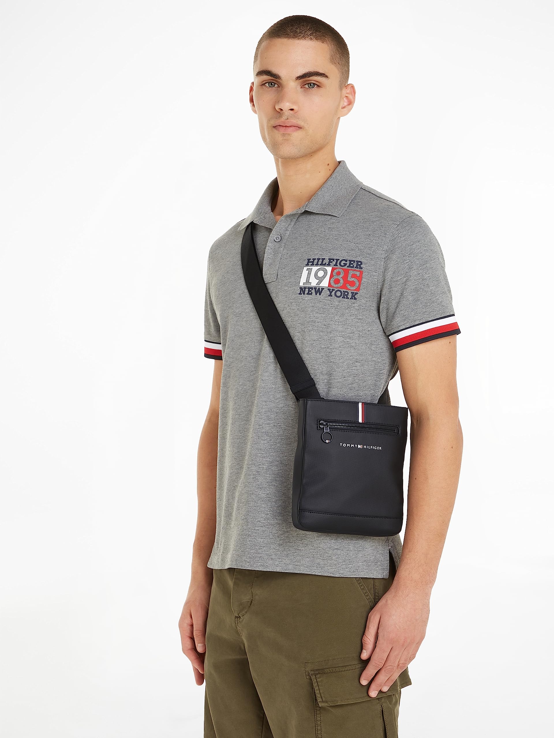 Tommy Hilfiger Sacoche cuir PU Essential Homme