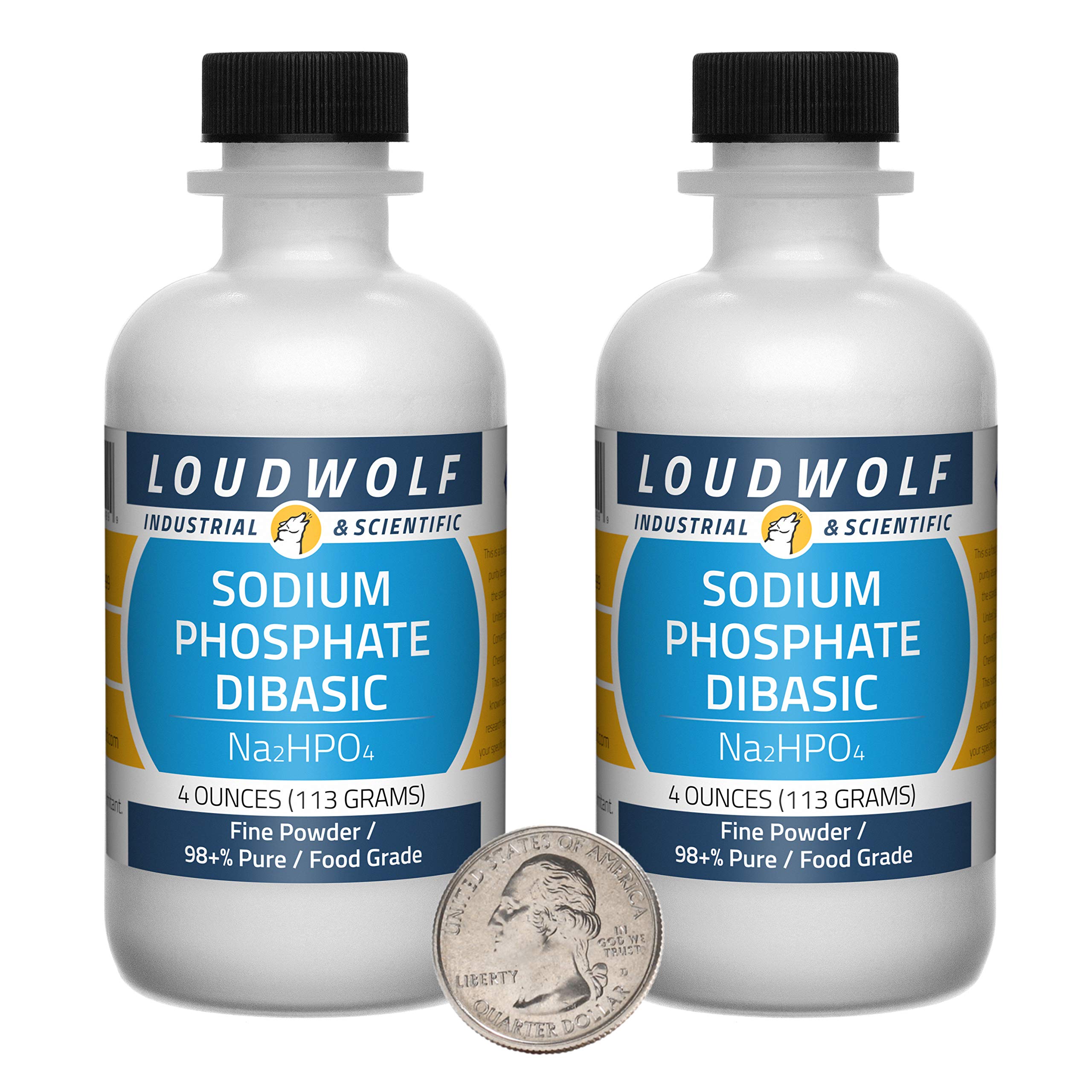 Sodium Phosphate Dibasic / 8 Ounce Bottle / 98+% Pure Food Grade/Fine Powder