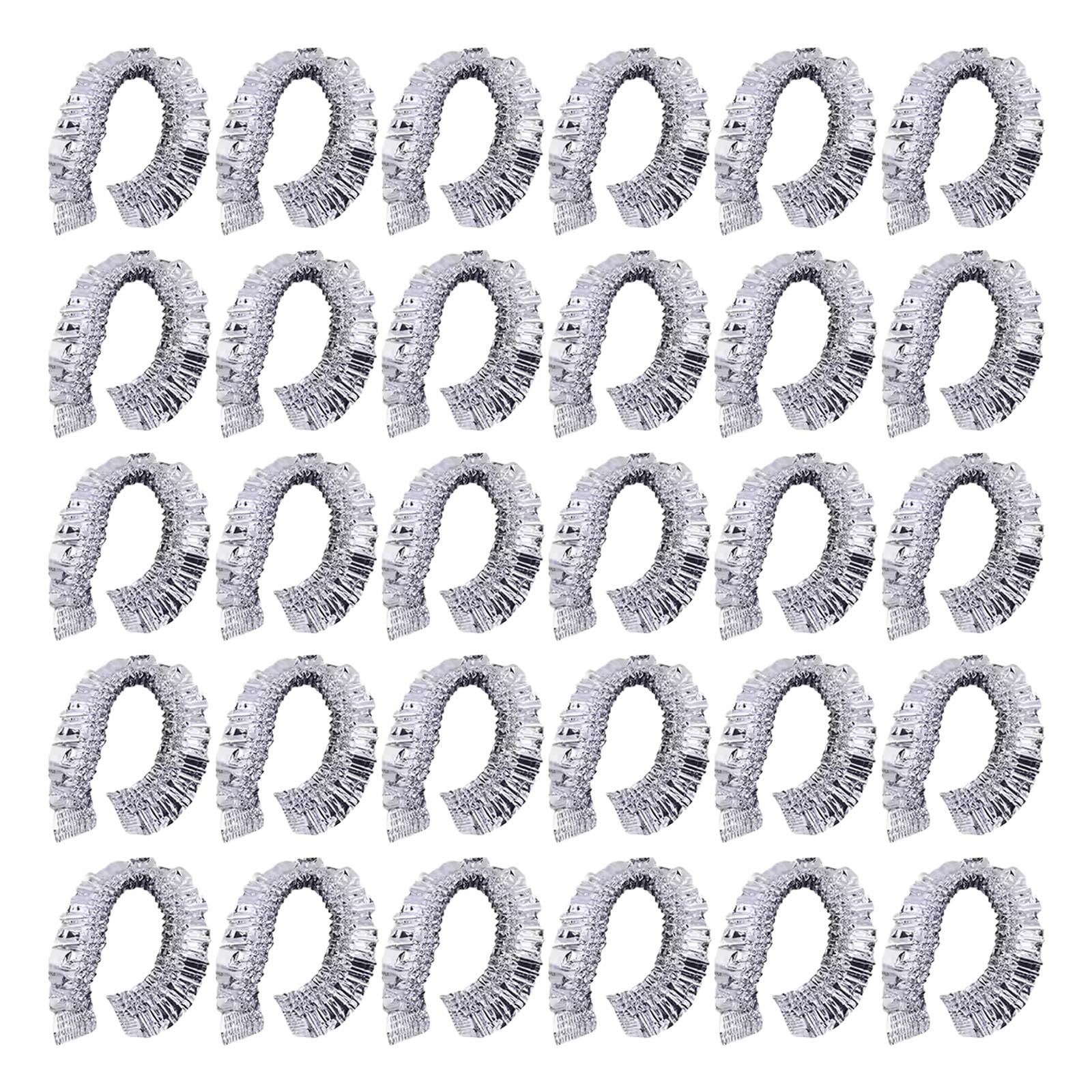 Xinsheinelry 30Pcs Elastic Aluminum Foil Food Covers Insulation for Kitchen and Picnics Outdoor Outdoor Meal Food